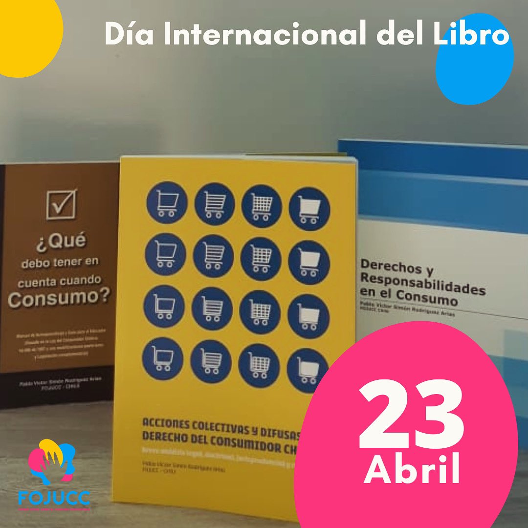 📚📖📌 Hoy es el Día internacional del Libro y de los Derechos de autor!

#fojucc #crecore #consumoresponsable #derechosdelconsumidor #ods11 #díainternacionaldellibro