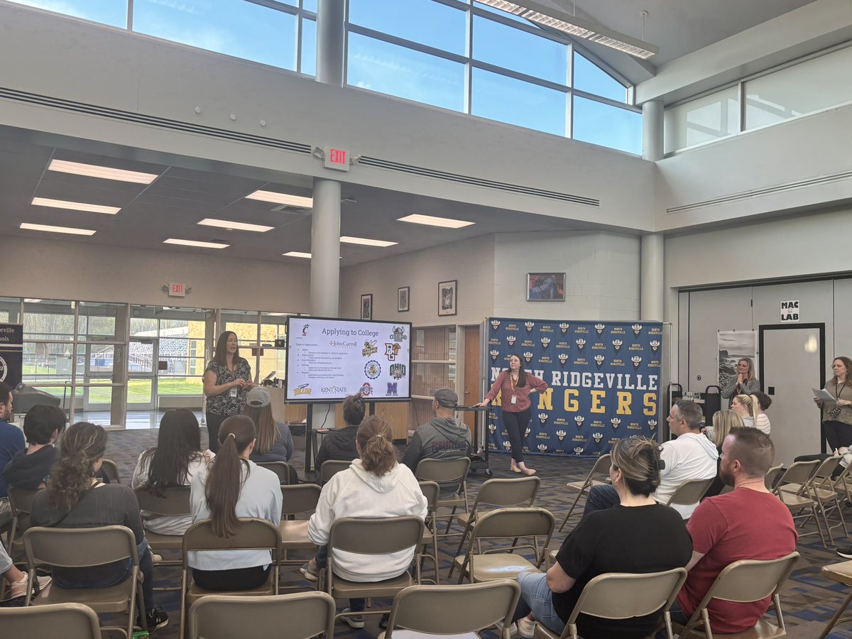 NRHS Counselors are sharing excellent college application information to our students tonight at our “College 101” info night!

Have questions about applying to colleges?  Reach out to your counselor!
<a href="/NRHSRangers/">NRHS Principal</a> <a href="/MrsNRRoth/">Mrs Roth</a>