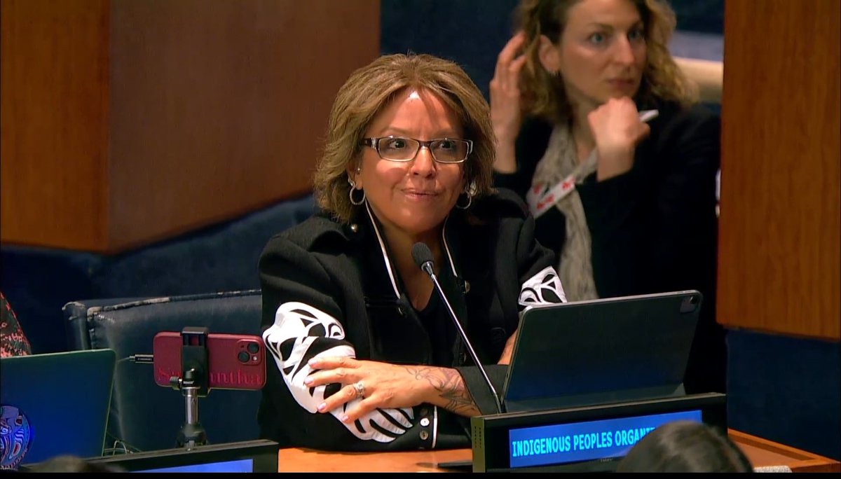 Today Annette Morgan, our Board President and Executive Director of one of our #BCFriendshipCentres,  spoke at the UN Permanent Forum on Indigenous Issues in New York. #BCAAFCatUNPFII2025