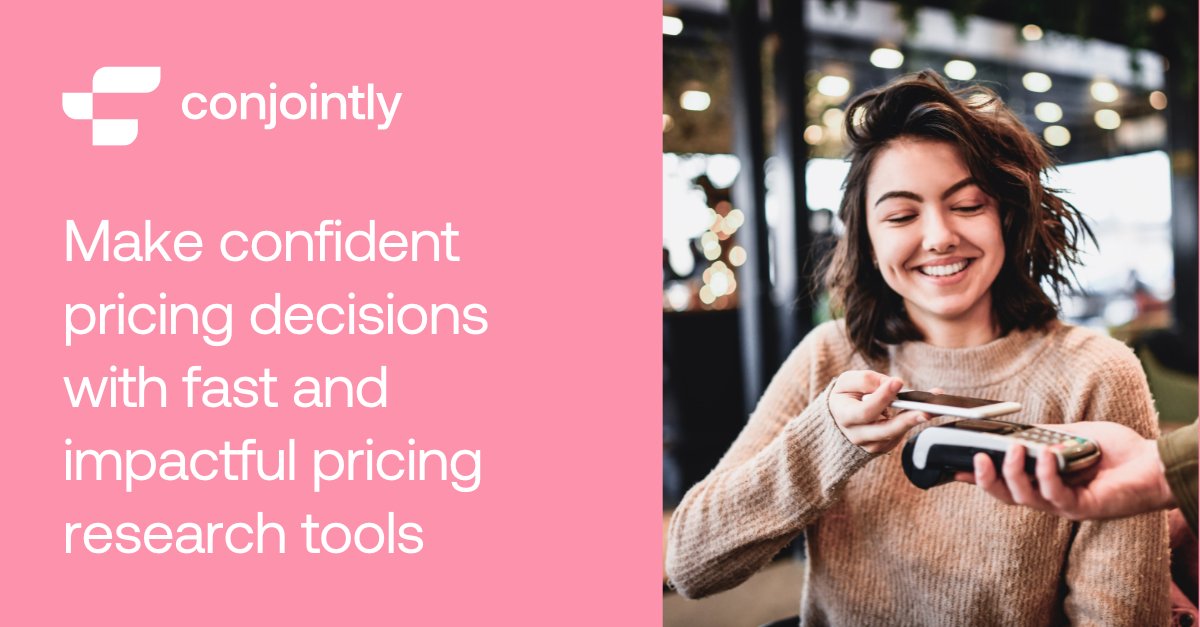 Conjointly offers a wide range of tools to help you easily run pricing research projects, including Brand-Price Trade-Off, Van Westendorp PSM, and Gabor-Granger.

▶️ Learn more: conjointly.com/solutions/pric…