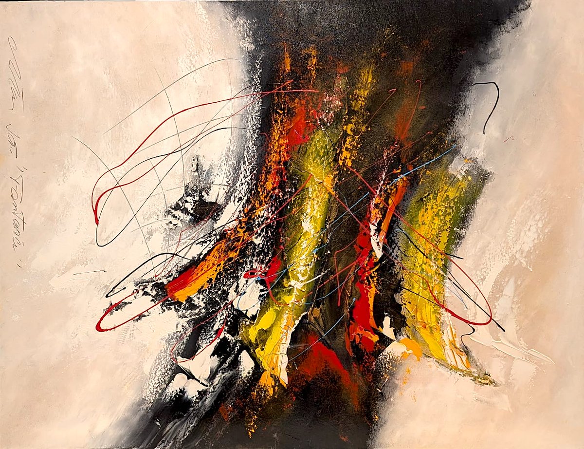 GalleryGeorge_'s tweet photo. Christian Soto (1959- 2020)

'Fontanci'
88 x 110cm
mixed media on canvas
$5,900 CDN

10 of artist Christian Soto's paintings are on display and available for purchase leading up to an for auction in support of @SurreyHospice 

Live Auction: https://t.co/1XxuRgo599 https://t.co/5w165rfulx