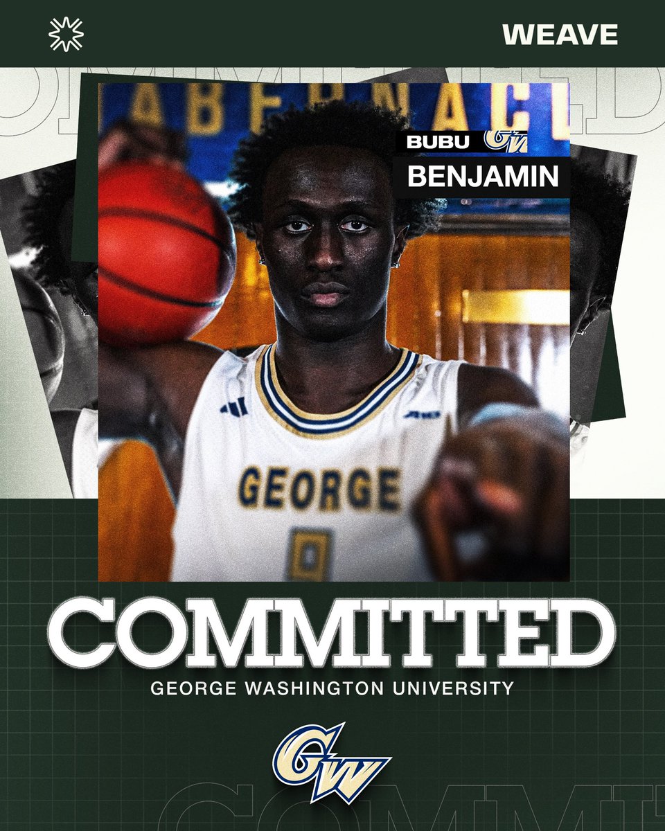 WEAVE (@weave) on Twitter photo Together with Bubu Benjamin (<a href="/bbububenjamin/">Bubu Benjamin</a>), we are excited to announce his commitment to George Washington. #WEAVE 🧶 Together with Bubu Benjamin (<a href="/bbububenjamin/">Bubu Benjamin</a>), we are excited to announce his commitment to George Washington. #WEAVE 🧶