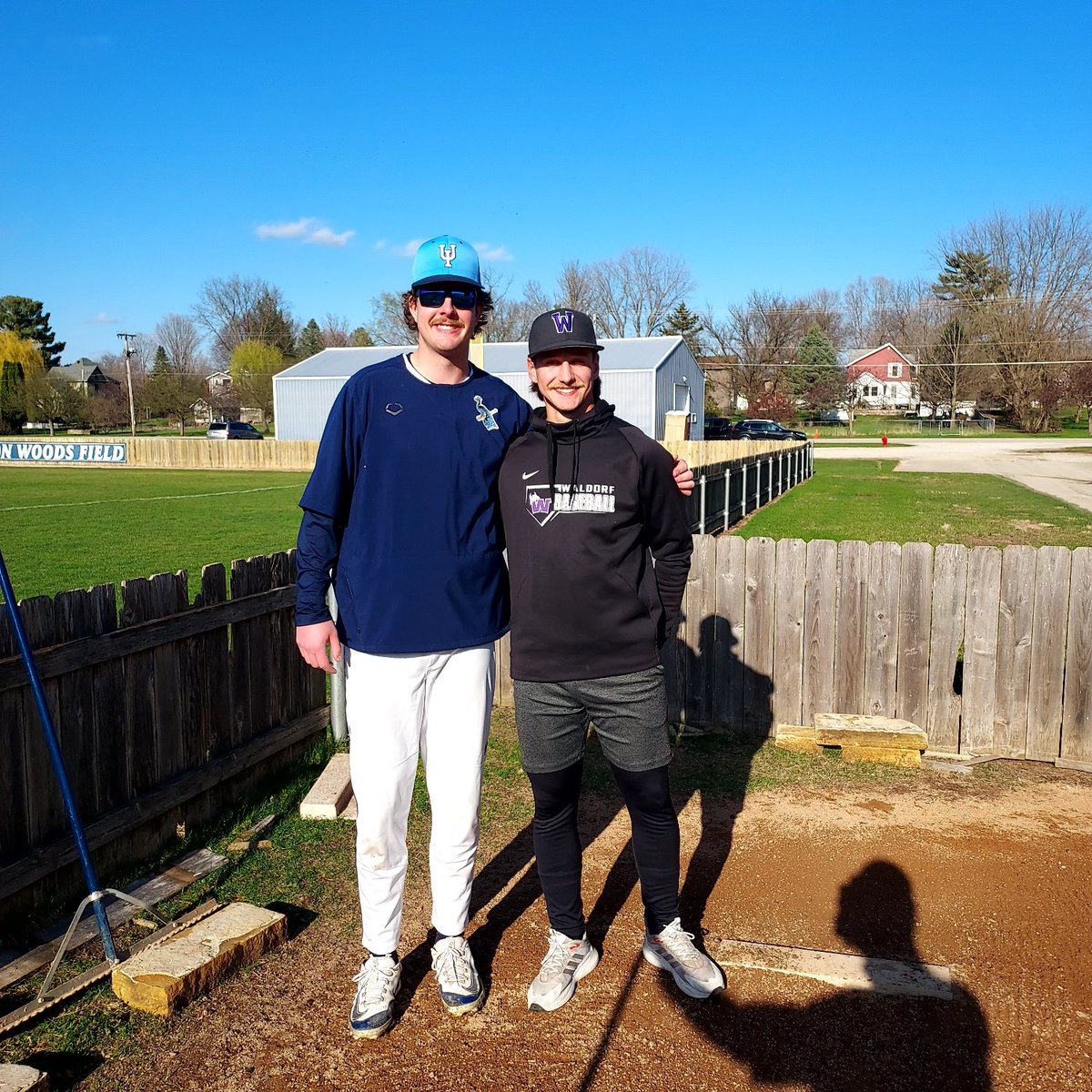 thehayfield9's tweet photo. Earlier this week, Waldorf University traveled to Upper Iowa and that meant two of our alumni (both lefty pitchers) were against each other. Luke's team (Upper Iowa) got the bragging right this time with a tight win.
Keep working hard Luke and Jack!
#HHSBaseballAlumni https://t.co/nFIcTcxpwl