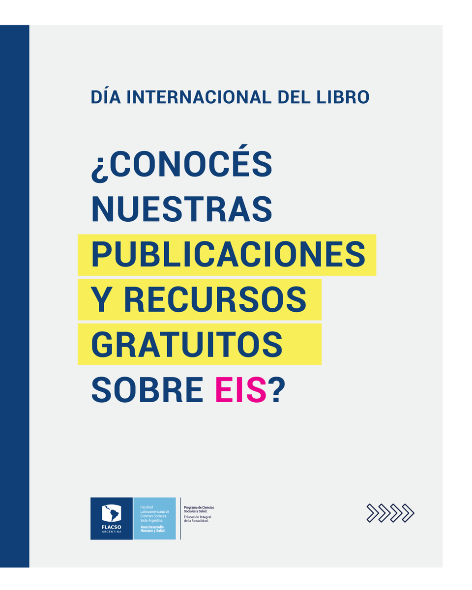esi_flacso's tweet photo. 📔Con la excusa de la celebración por el Día internacional del Libro les compartimos una serie de publicaciones sobre la Educación Sexual Integral destinada tanto a docentes, educadores, investigadores y toda persona interesada en la temática. https://t.co/ABA15KjsVG