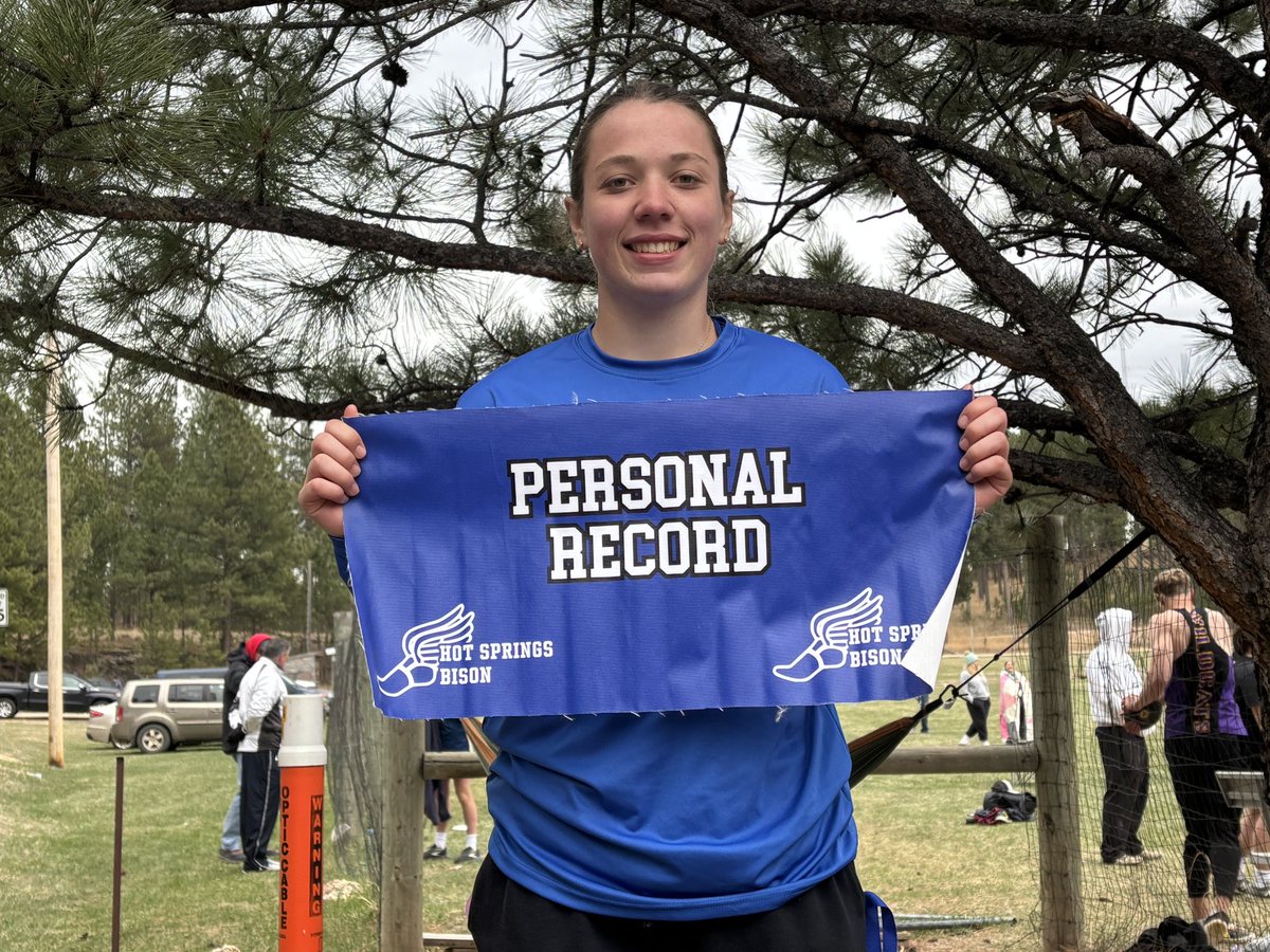 Katie with a PR in Shot put and Discus