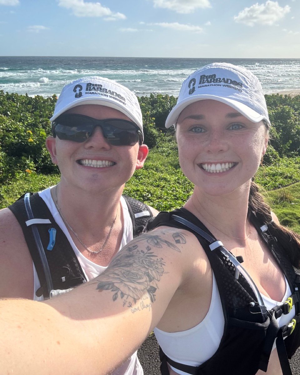 Barbados's tweet photo. High school sweethearts Cameron &amp; Kamdyn got engaged at sunset during the 2024 Run Barbados Weekend 💍🌅 

Two days later, they ran their first half marathon—together. 🇧🇧❤️ Barbados is where their forever began! 

#RunBarbados #IsleDo #LoveOnTheRun #BarbadosLoveStory https://t.co/J7gWkqDTfK