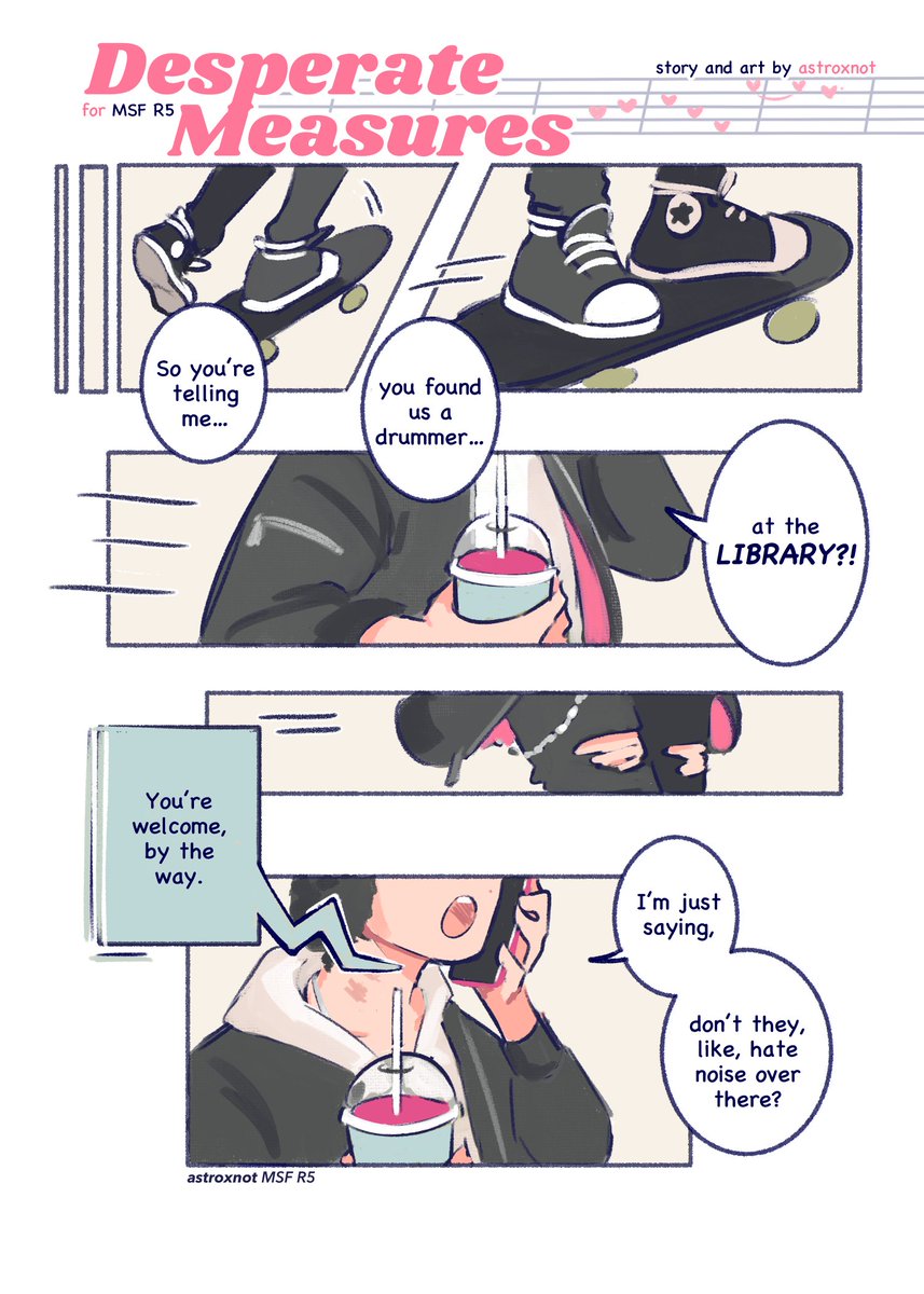 desperate measures 🎸🥁🛹

for #minsungficathon5 P351

@minsungmod 
[1/4] 🛹 