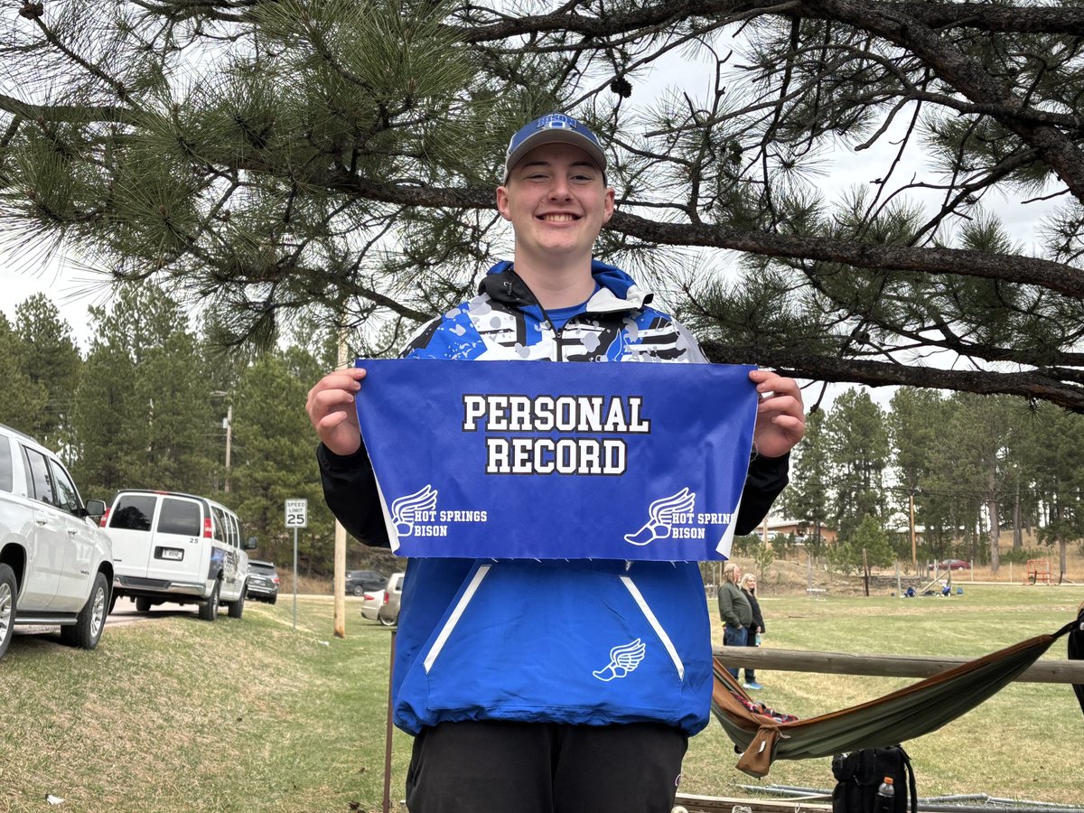 Nathaniel with a PR in Shot and Discus