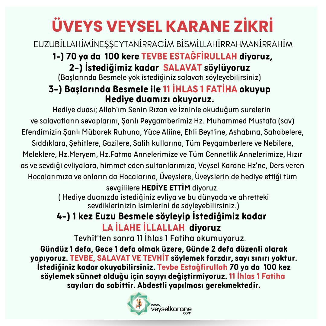 Yurtdışı Üveysleri (@uveysleris) on Twitter photo Bütün güç ve kudret Allah'a aittir. Ancak Allah bazı kullarına bazı konularda yetki verir. Sizlere Üveysliği yaymayı vermesi gibi. Hiçbir şeye gücüm yetmiyorsa yaptırım olarak, o zaman Allah'ın bizden istediğini yapalım. Onu bütün Müslümanlara Allah bildirmiş. <a href="/veyselkarane/">veyselkarane</a> Bütün güç ve kudret Allah'a aittir. Ancak Allah bazı kullarına bazı konularda yetki verir. Sizlere Üveysliği yaymayı vermesi gibi. Hiçbir şeye gücüm yetmiyorsa yaptırım olarak, o zaman Allah'ın bizden istediğini yapalım. Onu bütün Müslümanlara Allah bildirmiş. <a href="/veyselkarane/">veyselkarane</a>
