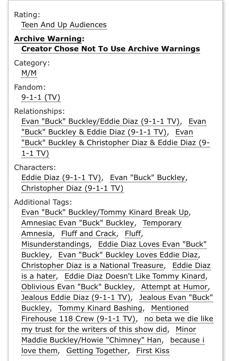 mz111271's tweet image. just posted a new buddie fic!
• 5.8k words
• temporary amnesia
• buck assumes eddie and tommy are dating
• jealous eddie & buck :D
