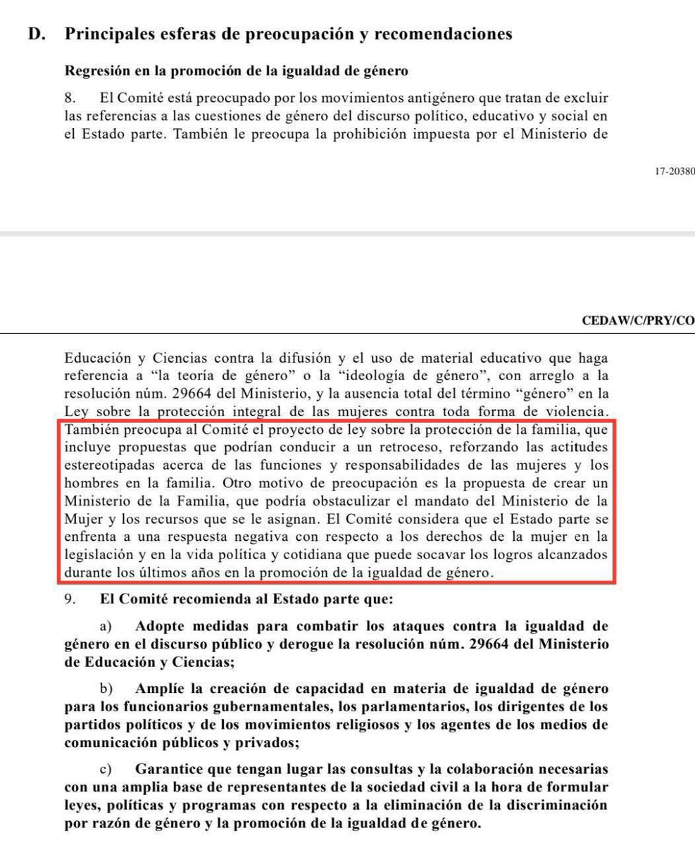 El Ministerio de la Mujer no es una “conquista ciudadana” es una imposición de organismos internacionales que usan esa plataforma p/ financiar e imponer el feminismo de género en los países. Cero resultados positivos, al contrario, más violencia, muertes, rupturas familiares, etc
