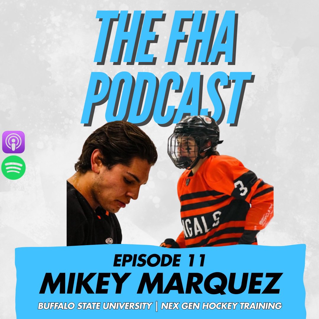 FHAmentors's tweet photo. Episode 11 of #TheFHAPodcast ft. @mikeymarquez_ is now available on Spotify and Apple Podcasts!

On this episode, we talk about Mikey’s journey through the hockey ranks, which includes important topics such as work ethic, earning your spot, perseverance, and much more! https://t.co/81MTdVFY5z