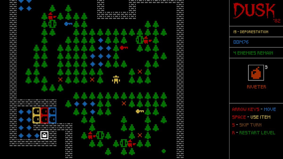 DUSKdev's tweet image. Dusk '82, the action/puzzler demake of Dusk, finally gets to be part of a themed sale!  It is currently 75% off as part of Steam's Block Pushing Fest, celebrating all things Sokoban-like.

store.steampowered.com/app/1465510/DU…