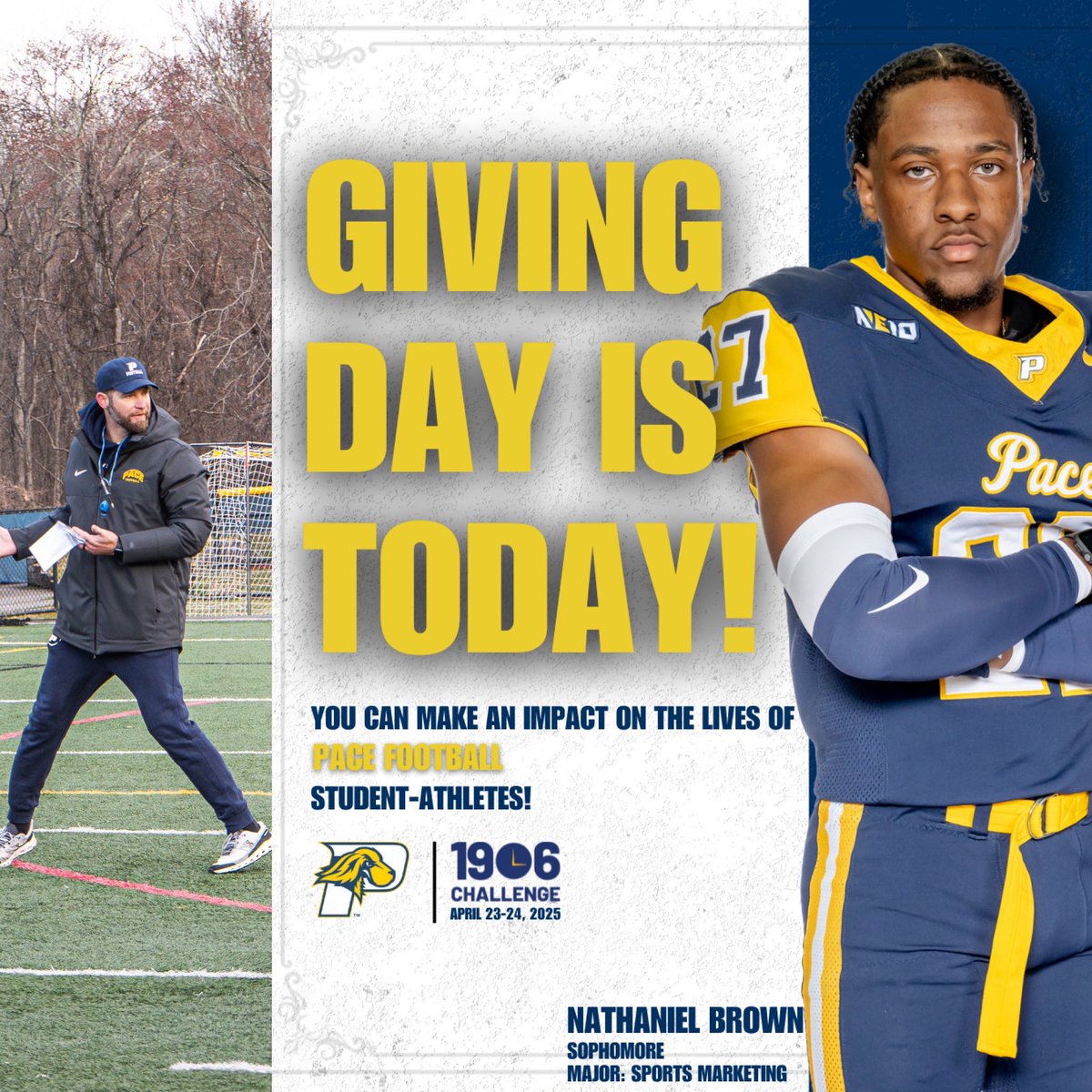 Chad Walker (@coachchadwalker) on Twitter photo Once a Setter, Always a Setter! Support <a href="/PaceUFootball/">PaceUFootball</a> in the 1906 Challenge. Every gift matters!
givecampus.com/schools/PaceUn… Once a Setter, Always a Setter! Support <a href="/PaceUFootball/">PaceUFootball</a> in the 1906 Challenge. Every gift matters!
givecampus.com/schools/PaceUn…