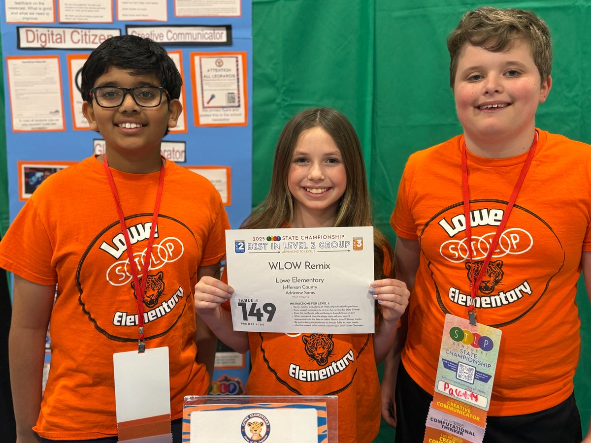 Lowe Elementary (@loweesleopards) on Twitter photo 27 Lowe students invaded Rupp Arena for the <a href="/STLPKentucky/">STLP Kentucky</a> State Competition.
It was a great day and Lowe walked away with some hardware.
Thanks to <a href="/LoweMrsSams/">Adrienne Sams</a> <a href="/Lowelibrary/">LoweLibrary</a> <a href="/KestlerJacob/">Jacob Kestler</a> & families that made it possible for the kids to do what they love.
#AimHighGoLowe 27 Lowe students invaded Rupp Arena for the <a href="/STLPKentucky/">STLP Kentucky</a> State Competition.
It was a great day and Lowe walked away with some hardware.
Thanks to <a href="/LoweMrsSams/">Adrienne Sams</a> <a href="/Lowelibrary/">LoweLibrary</a> <a href="/KestlerJacob/">Jacob Kestler</a> & families that made it possible for the kids to do what they love.
#AimHighGoLowe