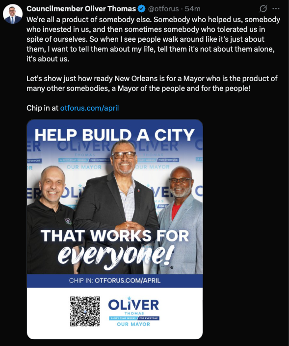 GetWoke15's tweet image. It's the pathetic, sad, and racist @otforus with another ALL BLACK post claiming he is running FOR EVERYONE, while BEGGING for $$$.

What do you think this thief will do in office when he actually has the City's money?

#Vacations #FirstClassFlights #LuxuryHotels #FreeTrips