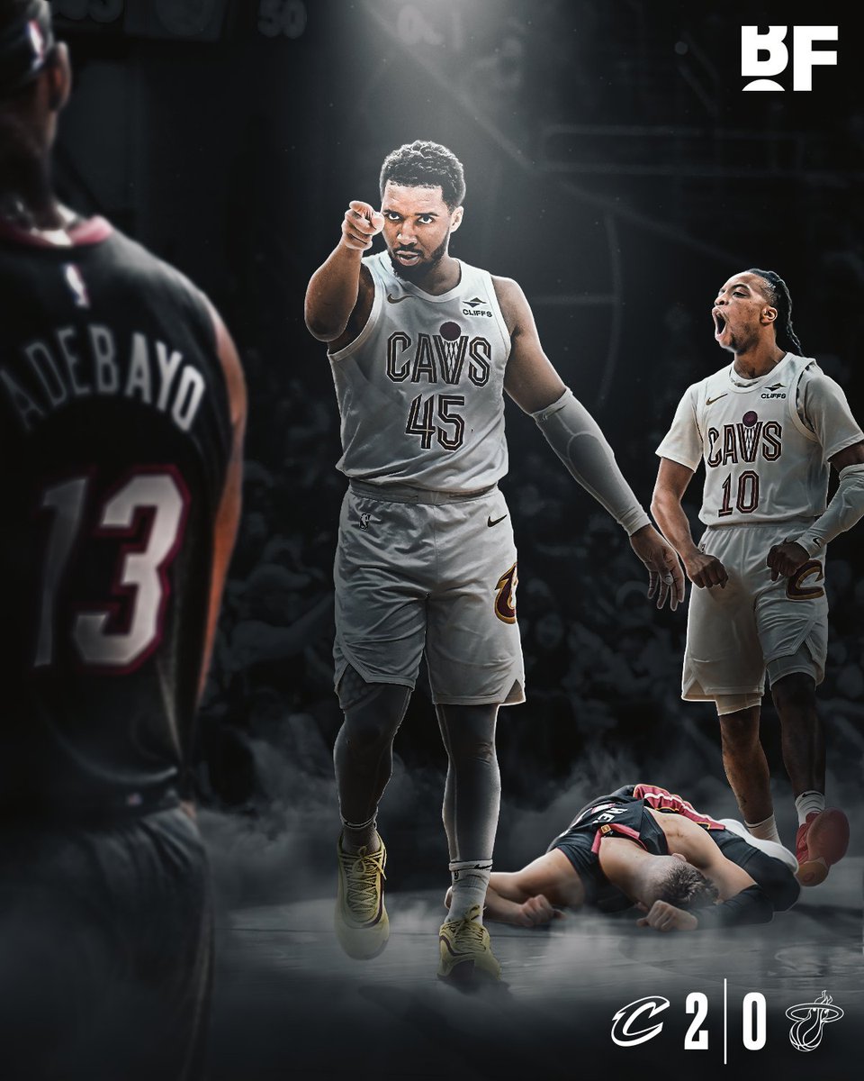 bballforever_'s tweet image. Donovan Mitchell with 30 PTS, 6 REB, 6 AST, 1 STL as the Cavaliers get the 121-112 WIN over the Heat and TAKE A 2-0 SERIES LEAD 😤