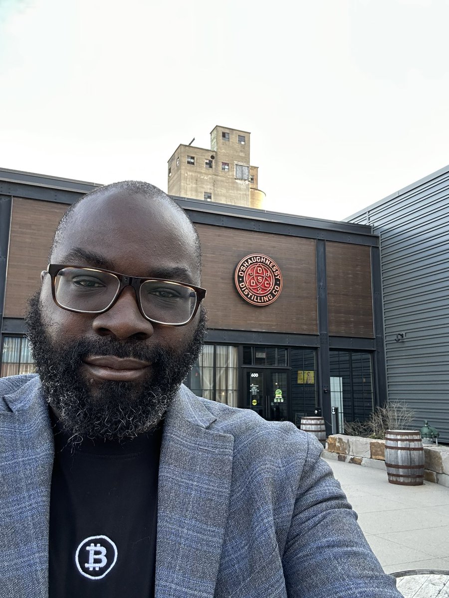 A year ago I walked into O’Shaughnessy distilling to attend a Bitcoin meetup as a noob. Today I walk in as a bitcoiner and keynote speaker. You can just do things 💪🏿