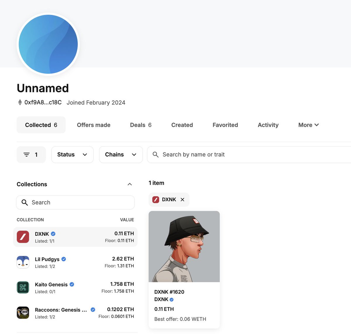 Amart_AI's tweet photo. DXNK intern takeover post: 🤠 

Just spotted: This opensea user listed their DXNK at the floor so we must shame them

Rumor has it he puts ketchup on pizza... 

Funniest shame reply below wins👇