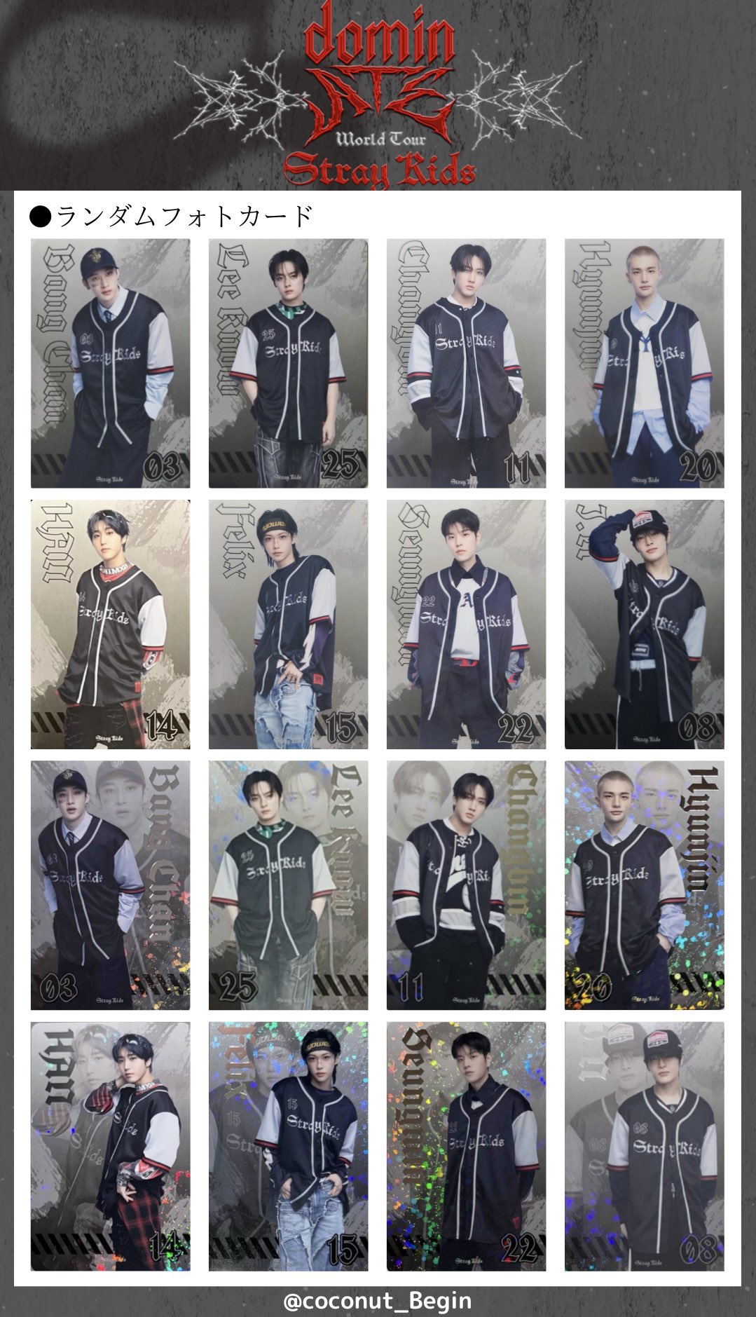 straykids エコパ ランダムフォトカード 8枚セット コンプリート