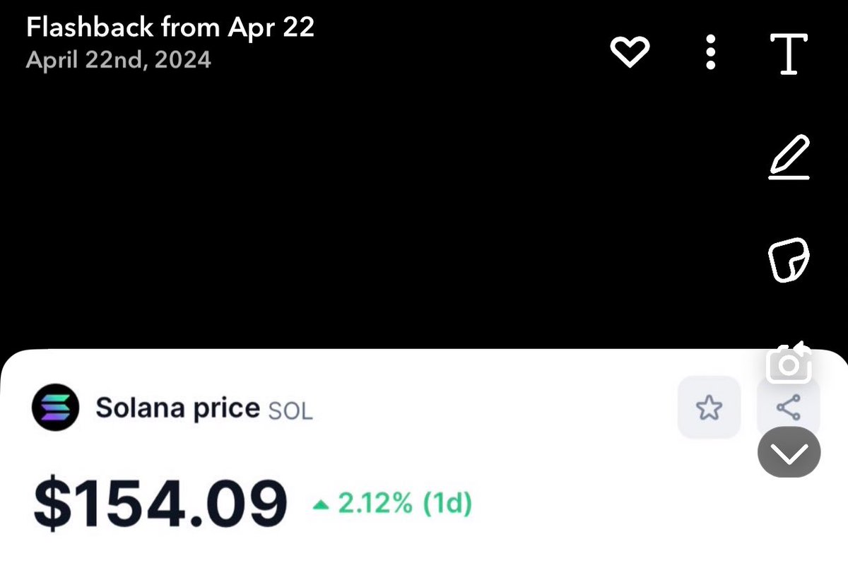 Got this Flashback… 

current SOL price is very similar to one year ago 

Remember what happened?