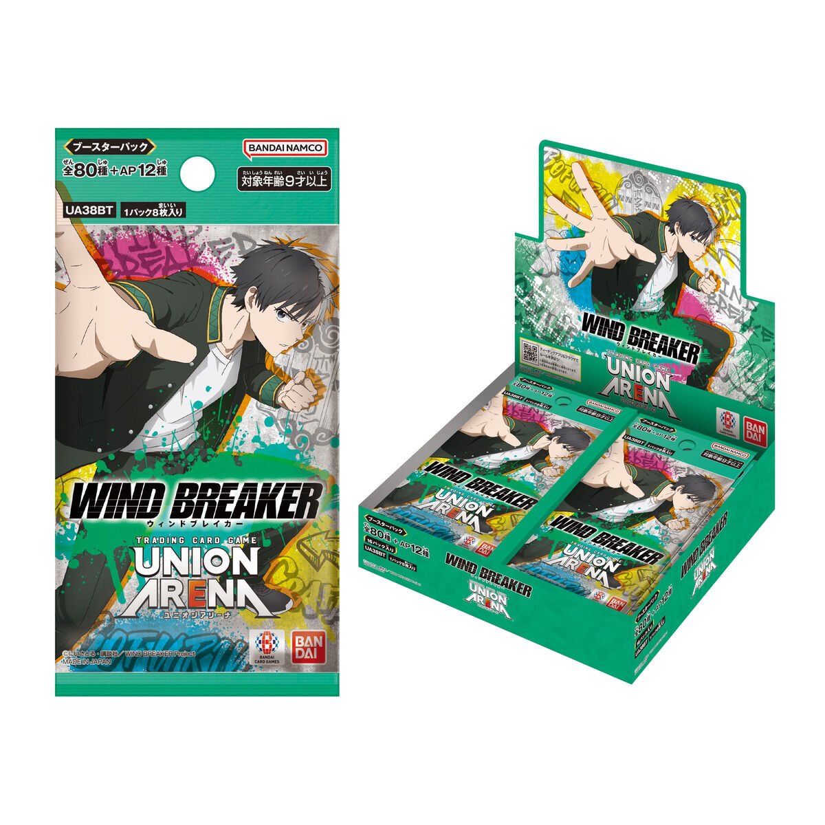 プレミアムバンダイ新着！

UNION ARENA ブースターパック　WIND BREAKER 【UA38BT】

TVアニメ出演キャストの箔押しサインカードを収録予定！

2025年4月25日（金）発売

j-hobby.net/pb/1315221.html