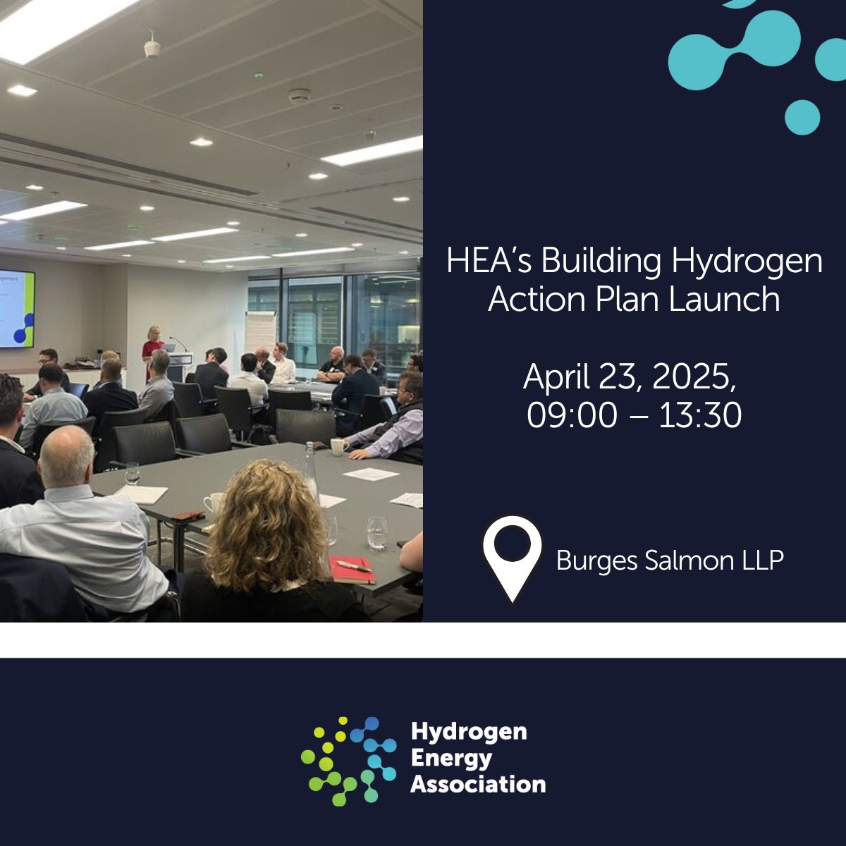 📣 We're excited to welcome members to our Building Hydrogen Demand Action Plan Launch on Wed 23 April, hosted by Burges Salmon in London. Join us to help shape hydrogen’s future across industry, transport &amp; power. Not a member? Get in touch 👉 ukhea.co.uk/contact-us/