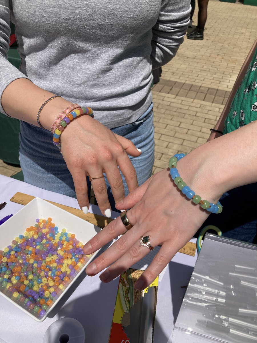 Harvard Zhu Center for Global Cancer Prevention (@hsphcancer) on Twitter photo Happy Earth Month! 🌍
Yesterday we promoted sun safety at the Harvard Longwood Earth Day Festival organized by <a href="/HMSCountway/">Countway Library</a>.
We provided supplies for creating bracelets with ultraviolet-detecting beads and gathered questions about #SkinCancer.☀️ Happy Earth Month! 🌍
Yesterday we promoted sun safety at the Harvard Longwood Earth Day Festival organized by <a href="/HMSCountway/">Countway Library</a>.
We provided supplies for creating bracelets with ultraviolet-detecting beads and gathered questions about #SkinCancer.☀️