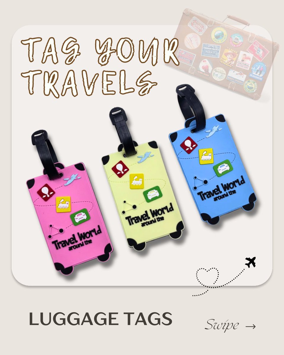 rimeksbb's tweet image. 🎒✨ Stand out in the baggage crowd!
Our Cute Cartoon Luggage Tags are fun, functional &amp;amp; anti-lost ready.
🎨 Multiple colors
📍 Rimeks @ Mayflower Mall
🛍️ rimeks.shop

#TravelCute #TagMeIfYouCan #CapeBretonStyle #RimeksStyle