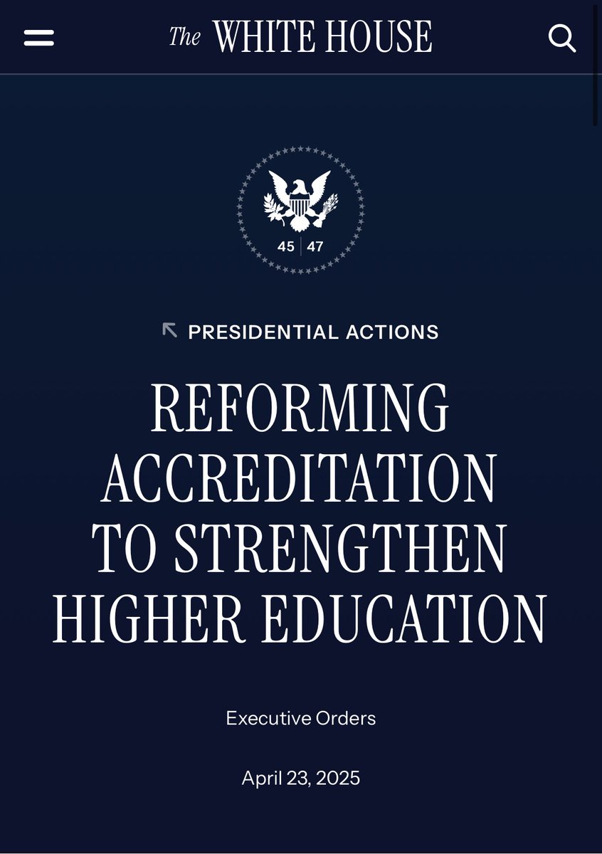 jbcarmody's tweet image. President Trump’s latest executive order targets the organizations that accredit medical schools and residency programs.

Will this be the end of the ACGME and LCME?
