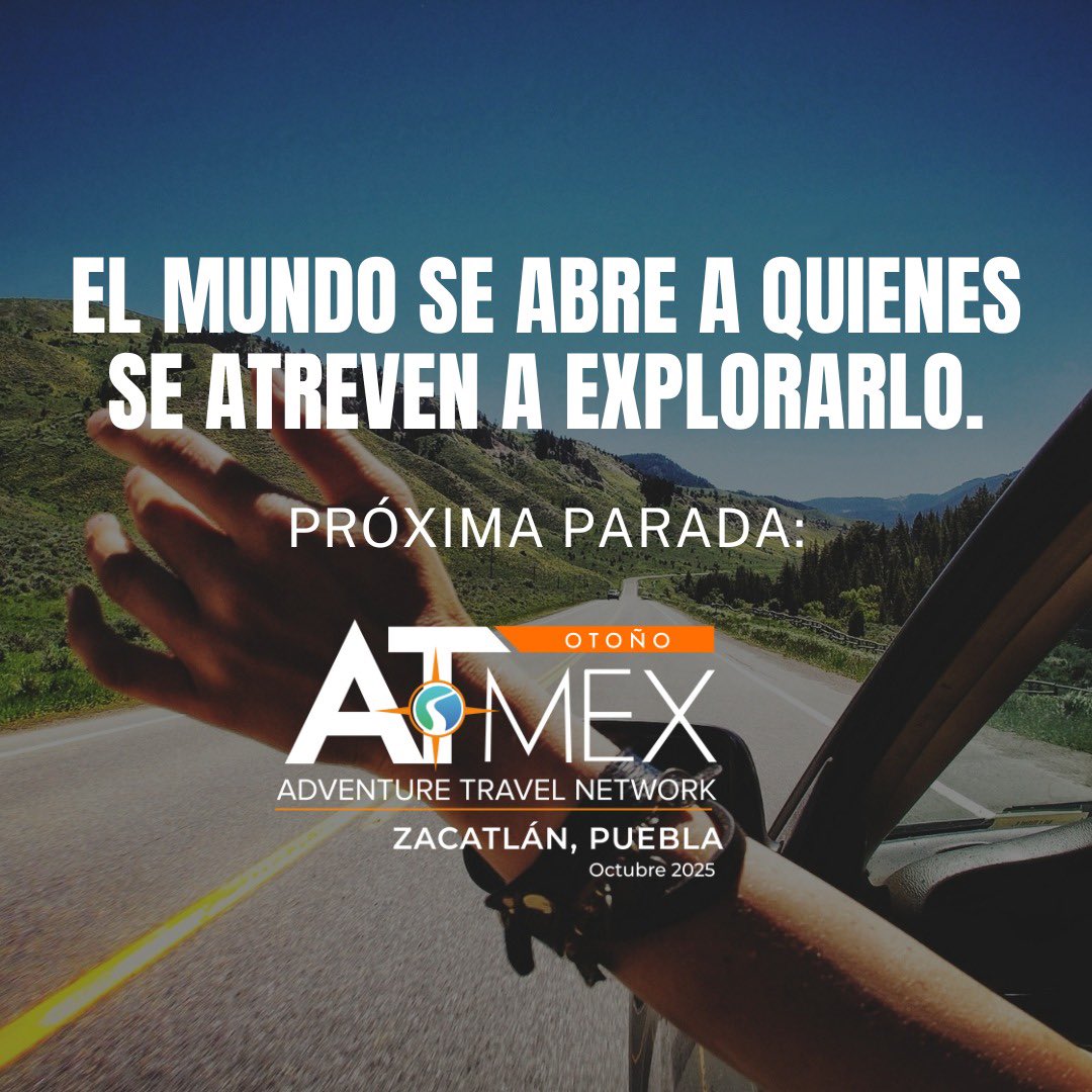 🌲✨ Zacatlán, Puebla será la próxima sede de ATMEX en otoño 2025. Un destino donde la aventura se respira en el aire.

#ATMEXZacatlán #TurismoDeAventura #Zacatlán2025