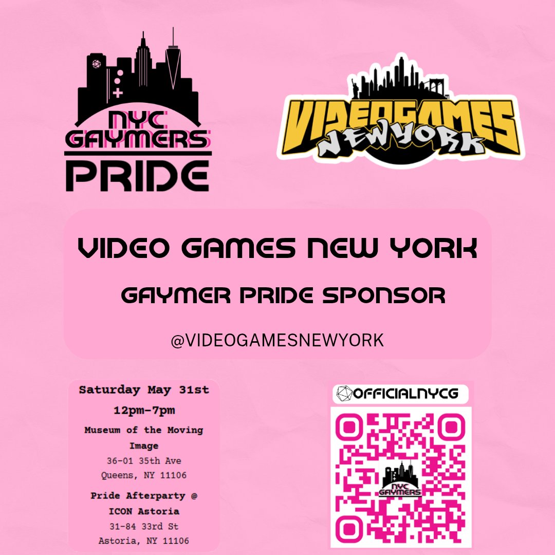 NYC Gaymers #YouBelong (@officialnycg) on Twitter photo Shout-out to Video Games New York <a href="/VideoGamesNYC/">Videogamesnewyork | Open 365.25 days a year 👍</a> for their ongoing support in making sure Gaymer Pride has a fully equipped Gaymer Lounge! We're very excited to show you the gaming lounge we have setup for this year. Shout-out to Video Games New York <a href="/VideoGamesNYC/">Videogamesnewyork | Open 365.25 days a year 👍</a> for their ongoing support in making sure Gaymer Pride has a fully equipped Gaymer Lounge! We're very excited to show you the gaming lounge we have setup for this year.