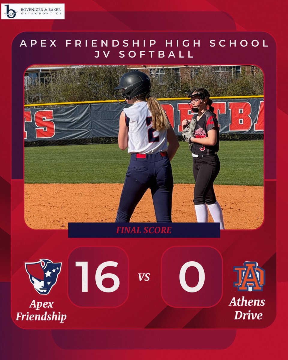 Apex Friendship High School Athletics (@afpatathletics) on Twitter photo JV <a href="/AFHS_Softball/">AFHS Softball</a> final: Your Pats take the win over Athens Drive! Way to go Pats! #PatFam #RepAFHS 🥎 JV <a href="/AFHS_Softball/">AFHS Softball</a> final: Your Pats take the win over Athens Drive! Way to go Pats! #PatFam #RepAFHS 🥎