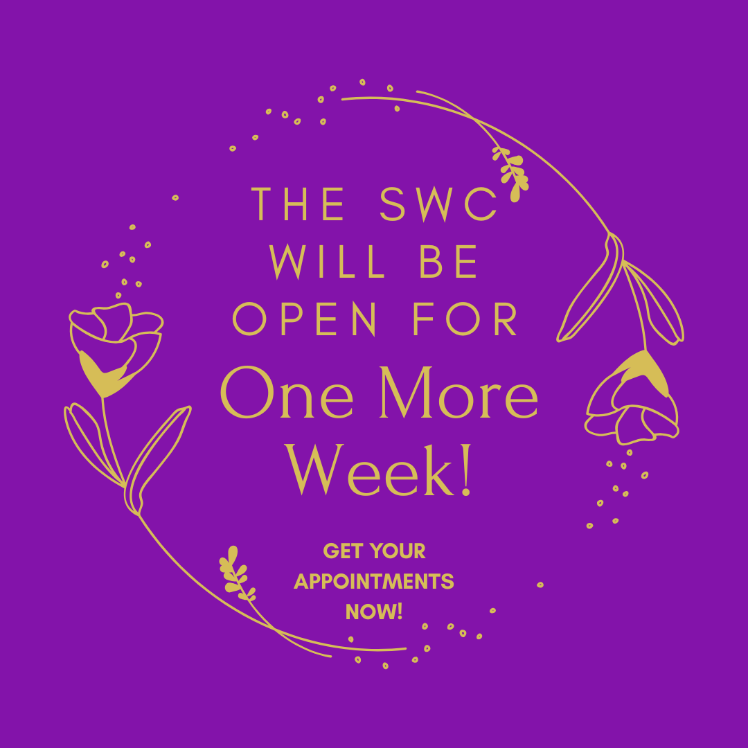 Next week will be the last week the Writing Center will be open for 24-25 school year! Be sure to get your appointments scheduled for those final papers! Email us to make an appointment. Happy studying! #makingbetterwriters