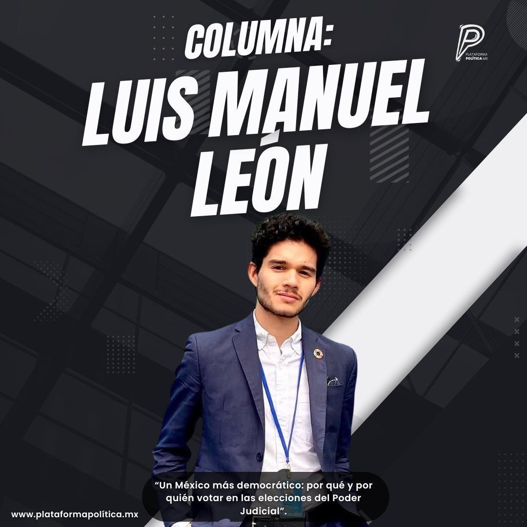 ¡Histórico! Este 1 de junio elegimos jueces, magistrados y ministros ⚖️

¿Por qué importa y cómo saber por quién votar?

<a href="/luismaleon/">Luisma León</a> te lo explica en su columna:  “Un México más democrático”.

Dale click y léela ya ⛓️‍💥 lc.cx/C_3-OL
#ElecciónJudicial