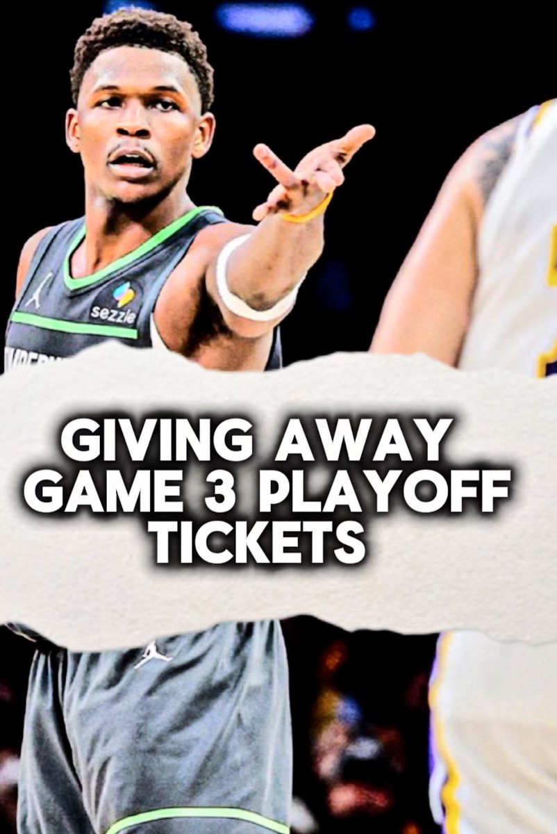 WOLVES GIVEAWAY ALERT 🚨 

Giving out a pair of playoff game tickets to one lucky winner to this Friday’s game at Target Center. 

HOW TO ENTER: 
- Must be following us
- Like &amp; Repost this 
- Tag a plus 1 in the comments

BONUS ENTRY INFO: Get bonus entries by following us on