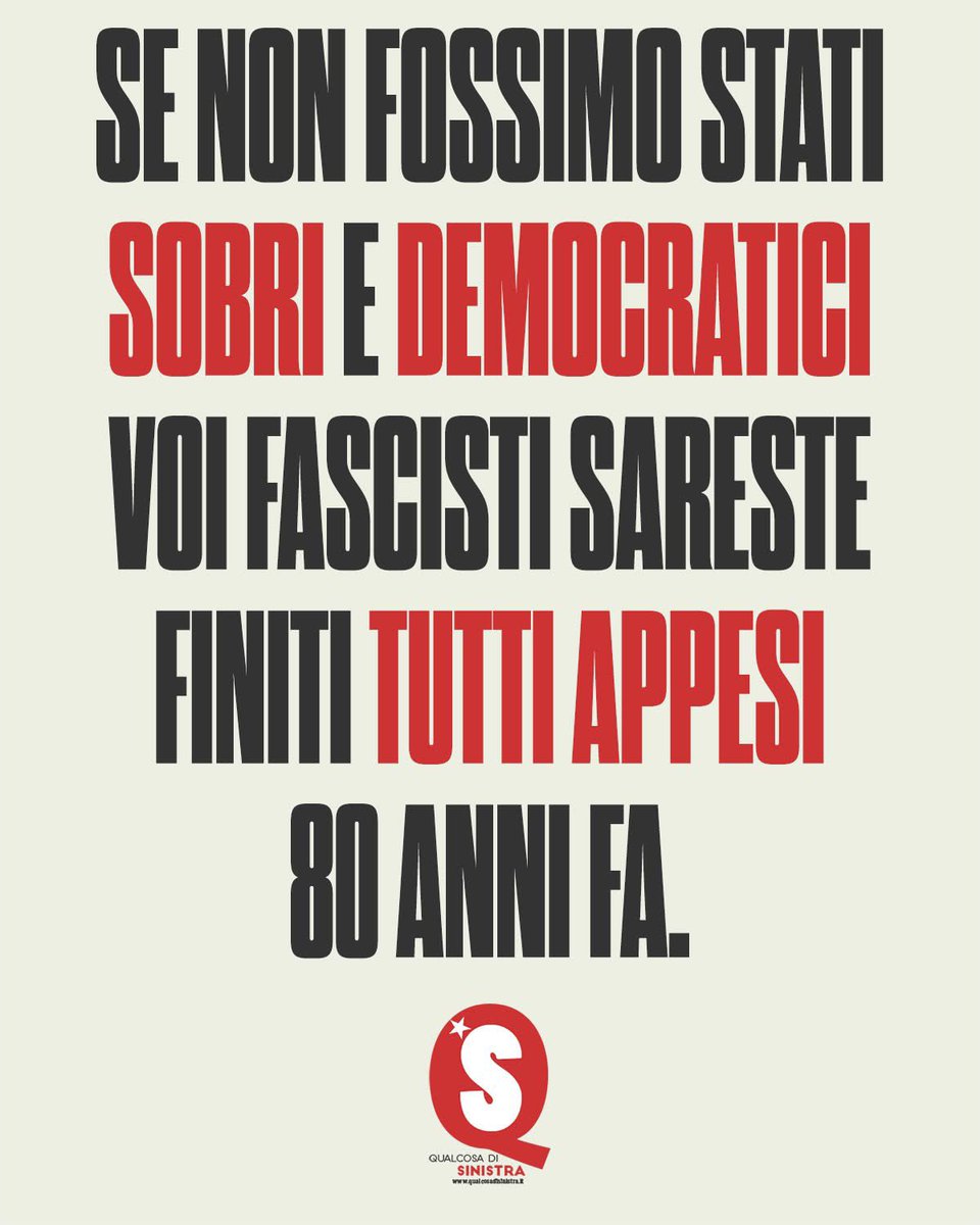 <a href="/sabripillot/">SabrinaPillot🇮🇹🇪🇺🌈 #facciamorete #Resistenza</a> Idem

x.com/qdsinistra/sta…