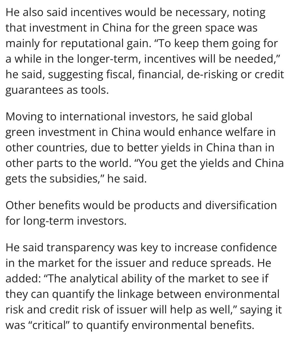RealAndyLeeShow's tweet image. You meanwhile, were saddled with carbon taxes and debt from failed sustainable investing experiments.

Read this article. Carefully. 

China wasn’t a just a part of Mark Carney’s climate plan.  

China WAS the plan. 

responsible-investor.com/china-green-fi…
