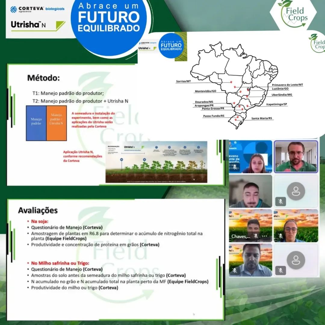 🚨🚨Na safra 2024/2025 a Equipe FieldCrops e @cortevabiologicals estão avaliando ferramentas para reduzir a lacuna de Nitrogênio nos sistemas de produção de soja-milho e soja-trigo em tudo brasil
