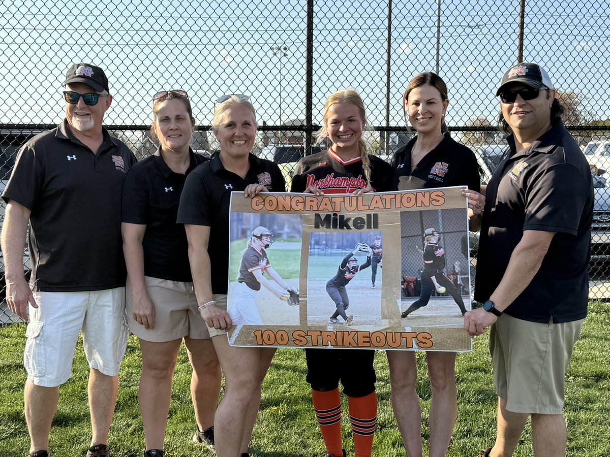Congratulations Mikell!  100 strikeouts!!!