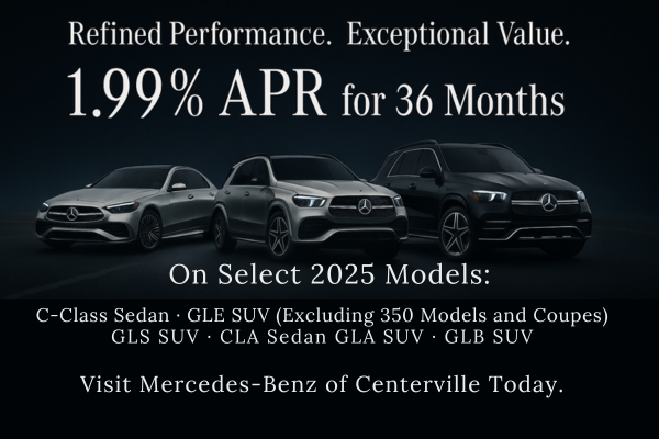 MBofCenterville's tweet image. 💼✨ Elevate your drive with 1.99% APR on select 2025 Mercedes-Benz models at #MBofCenterville! ➡️ ow.ly/BFWa50VGCLa #MercedesBenzCenterville #LuxuryDefined #DriveExcellence