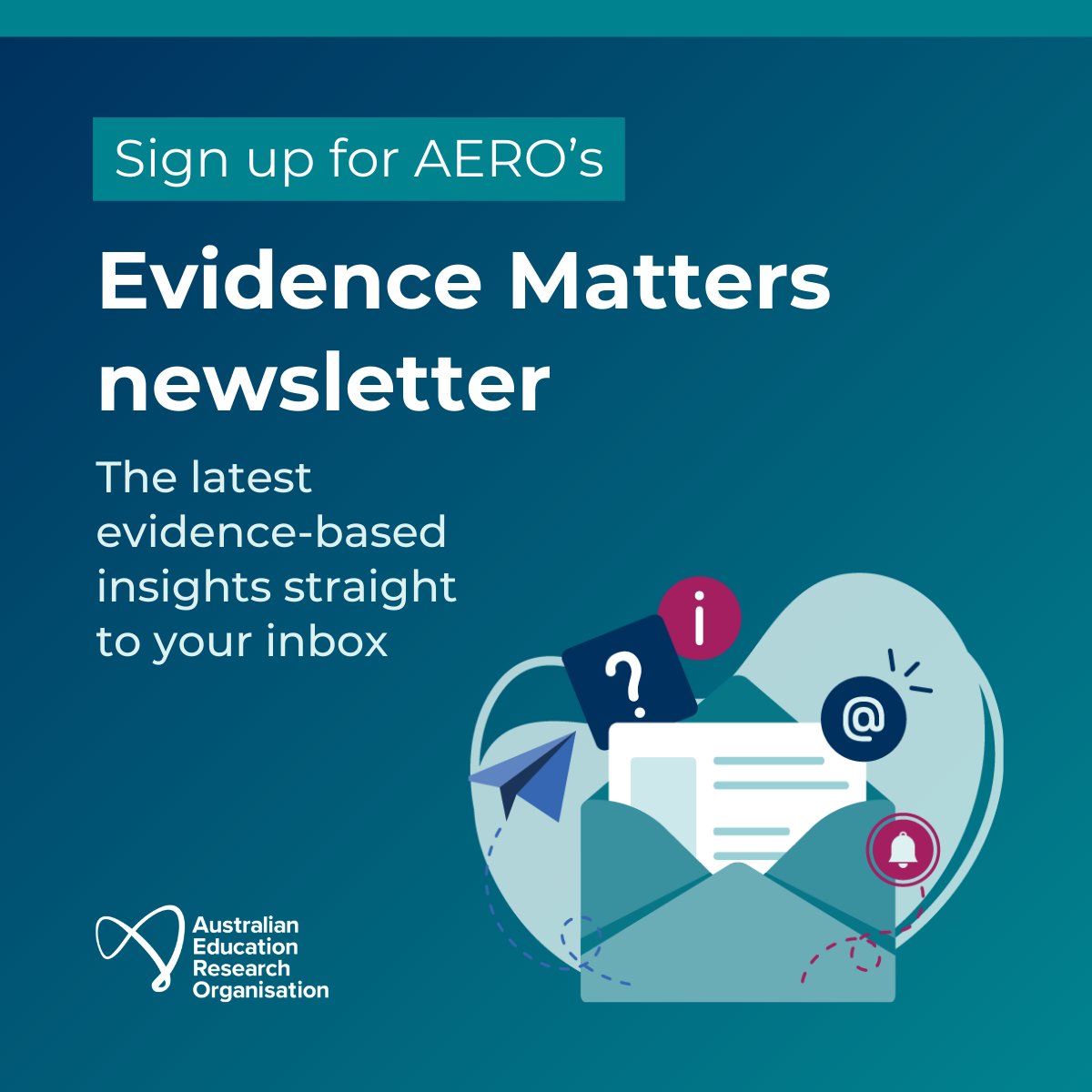 Whether you’re a teacher, educator, or service leader, Evidence Matters offers evidence-based insights straight to your inbox. 💡 📚 

Sign up now to get the April edition: analytics-au.clickdimensions.com/cn/adyti/AERO_…