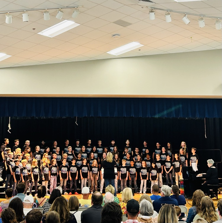 Standing room only for the amazing Eddins Honor Choir. Meaningful music, excellent tone, and the friends and family fan base were highlights of the evening!