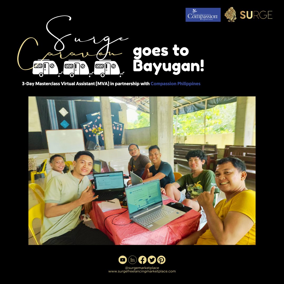 surgemktplace's tweet image. #SURGECARAVAN: BAYUGAN Day 2!!! 😍💝🌊

A day full of learning and fun!

❤

#surgemarketplace
#socialempowerment
___
For Surge Caravan partnerships, PM us or email partnership@surgefreelancingmarketplace.com
