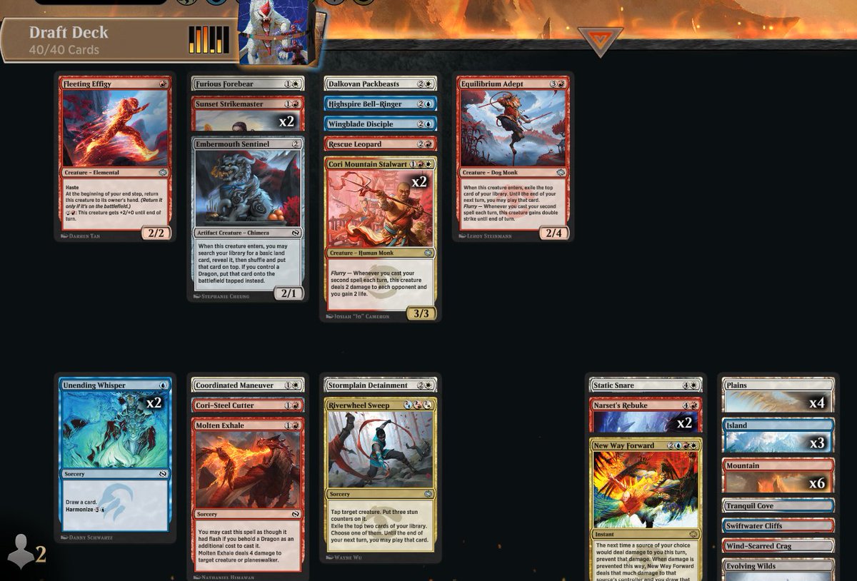 This format has been so difficult for me. This was just my 2nd trophy. Both times, it was with Jeskai. Maybe I should be drafting this archetype more.