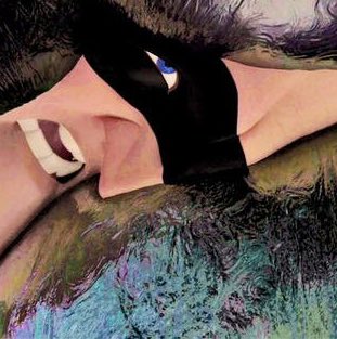 Having the blob push up against your nose, so now the only smell you get is blob smell! 🖤

Bet it smells heavenly 🥵