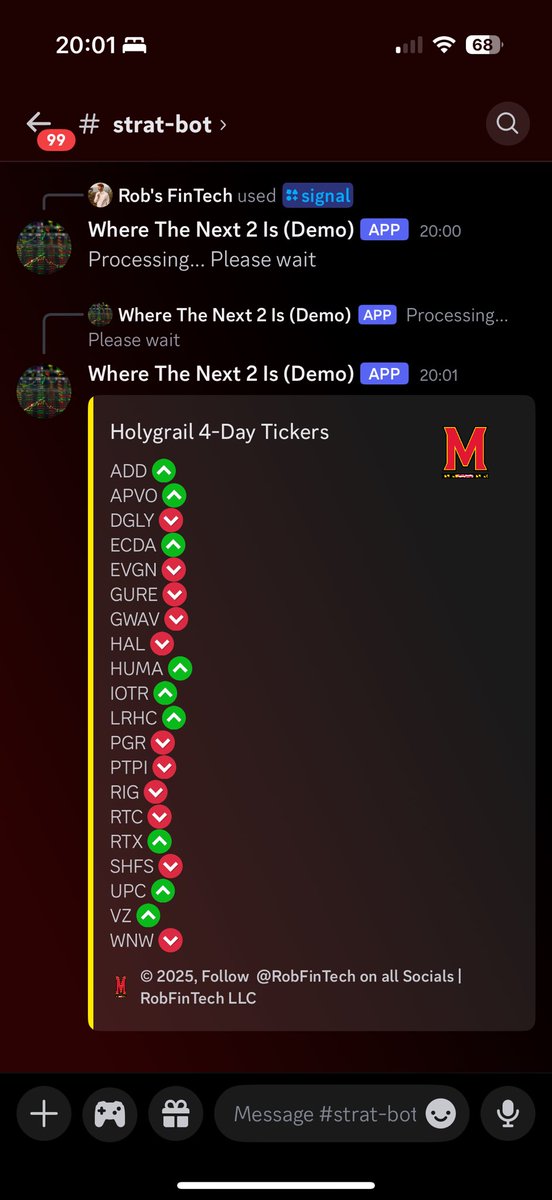 Pushed out another update to <a href="/WhereTheNext2Is/">Where The Next 2 Is</a> bot. Which included 1-Hour, 2-Hour, and the 4-Day timeframe. This #TheStrat bot keeps getting better and better. DM me if you’re interested in adding it to your discord!