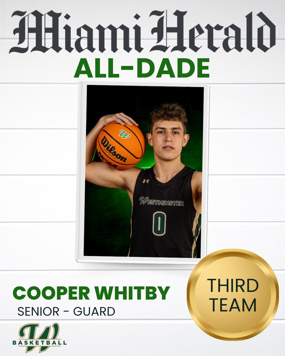 Thanks <a href="/MiamiHerald/">Miami Herald</a> for the recognition. I am grateful to my coaches and teammates for a memorable season. #warriors2025 #blessed