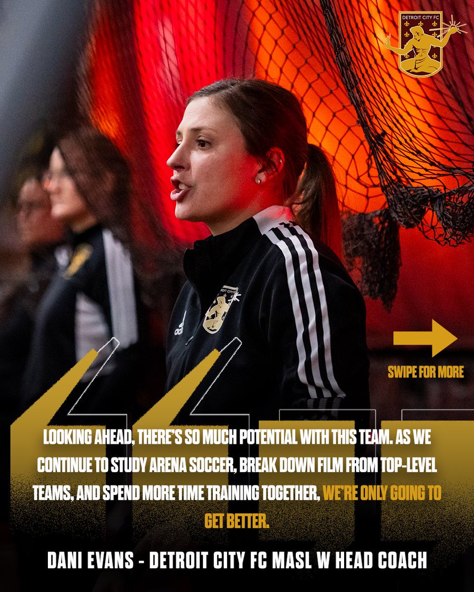 DetroitCityFC's tweet image. “We’re only going to get better.” 

MASL W League head coach, and USL W League assistant coach Dani Evans reflects on the previous season in the MASL W Leauge, and how the experience will help the squad in the upcoming outdoor USL W League season.