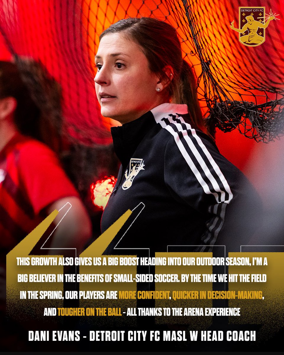 DetroitCityFC's tweet image. “We’re only going to get better.” 

MASL W League head coach, and USL W League assistant coach Dani Evans reflects on the previous season in the MASL W Leauge, and how the experience will help the squad in the upcoming outdoor USL W League season.
